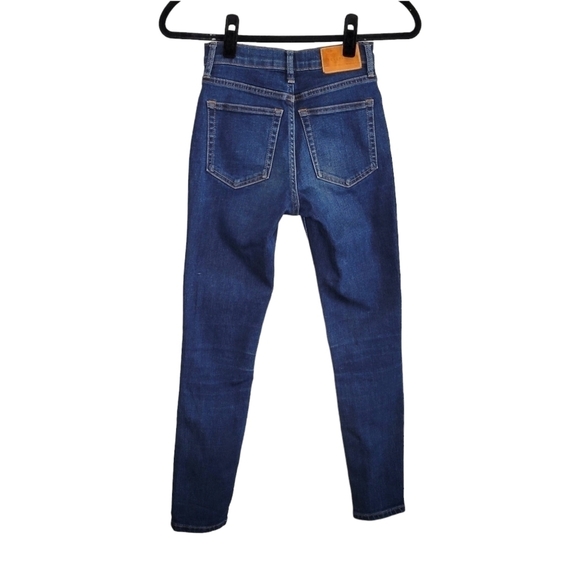 Everlane High Rise Skinny Ankle Length Stretch Denim Jeans Womens Size 23 Waist - Picture 2 of 11